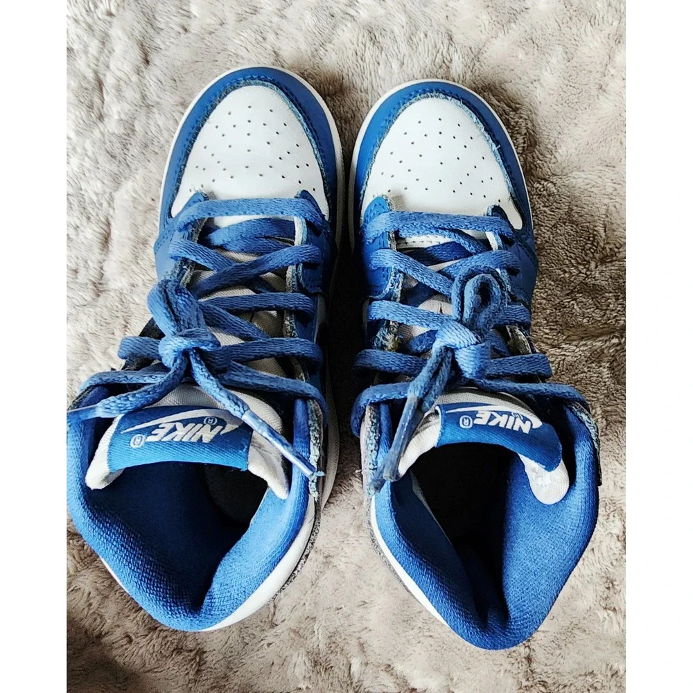 Nike Air Jordan 1 Retro High OG True Blue Toddler Shoes 9C